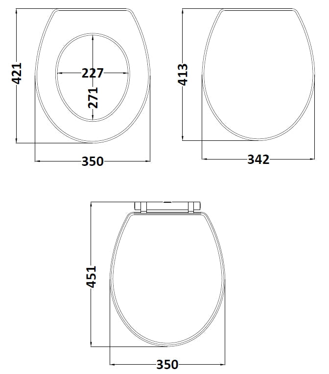 Richmond Top Fix Soft Close Toilet Seat