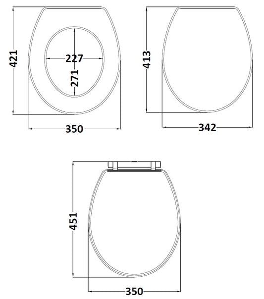 Richmond Top Fix Soft Close Toilet Seat