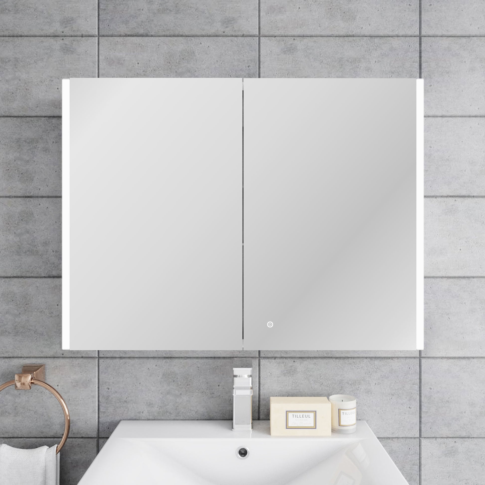 Leda 800mm Mirror Cabinet