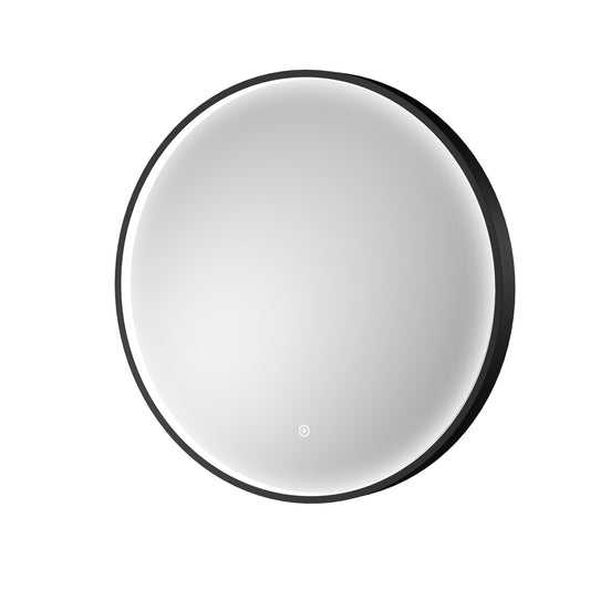 Mensa Black Inset Frame LED Mirror - 600mm