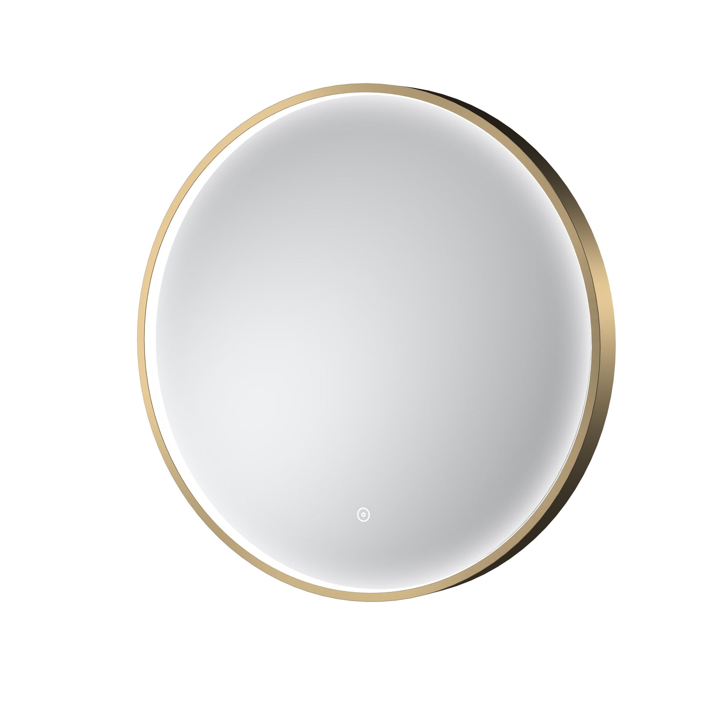Mensa Brushed Brass Inset Frame LED Mirror - 600mm