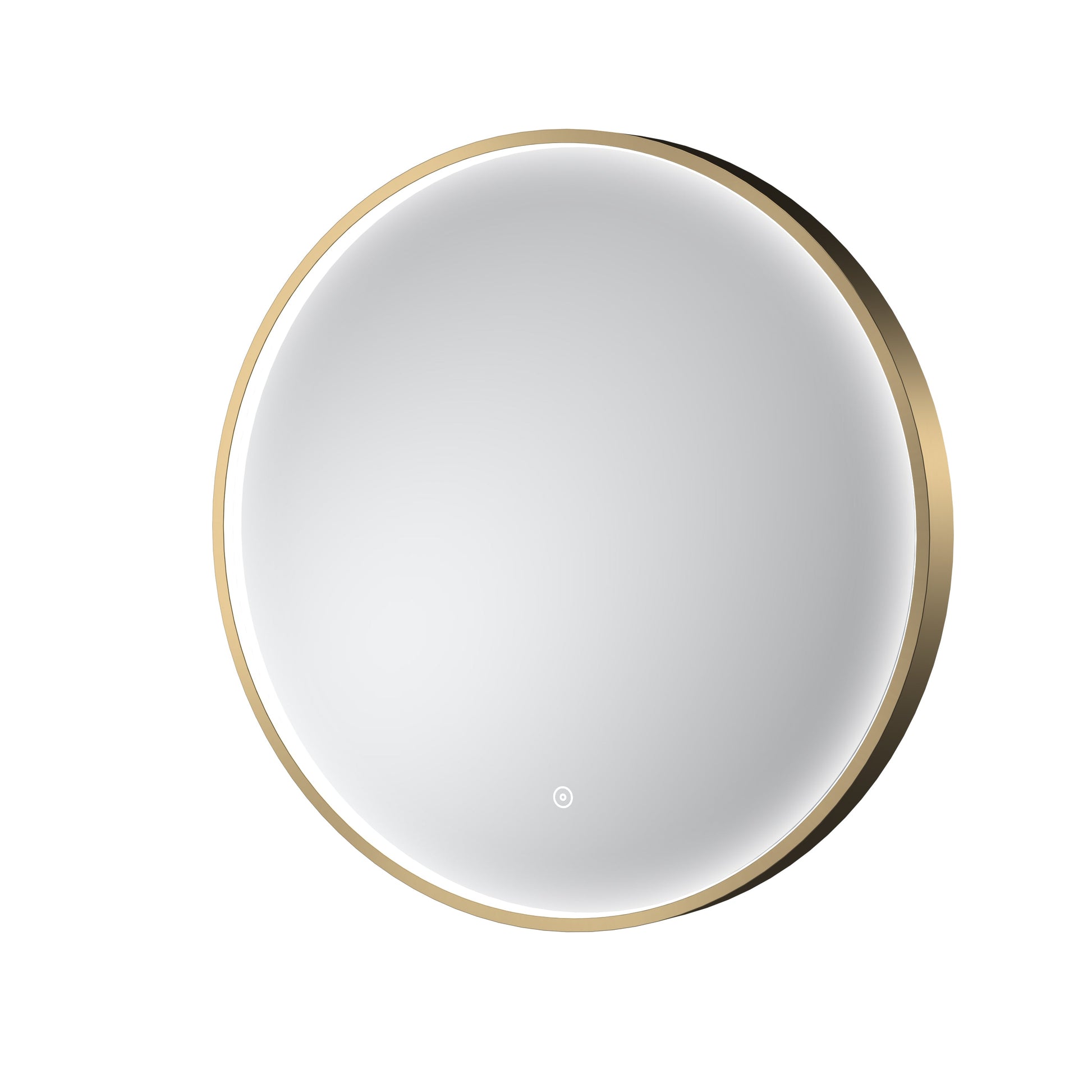 Mensa Brushed Brass Inset Frame LED Mirror - 600mm