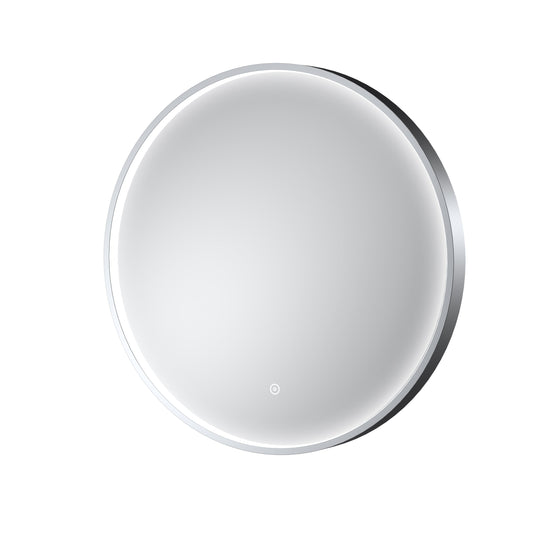 Mensa Polished Chrome Inset Frame LED Mirror - 600mm