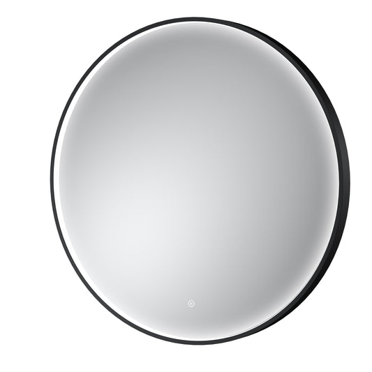 Mensa Black Inset Frame LED Mirror - 800mm