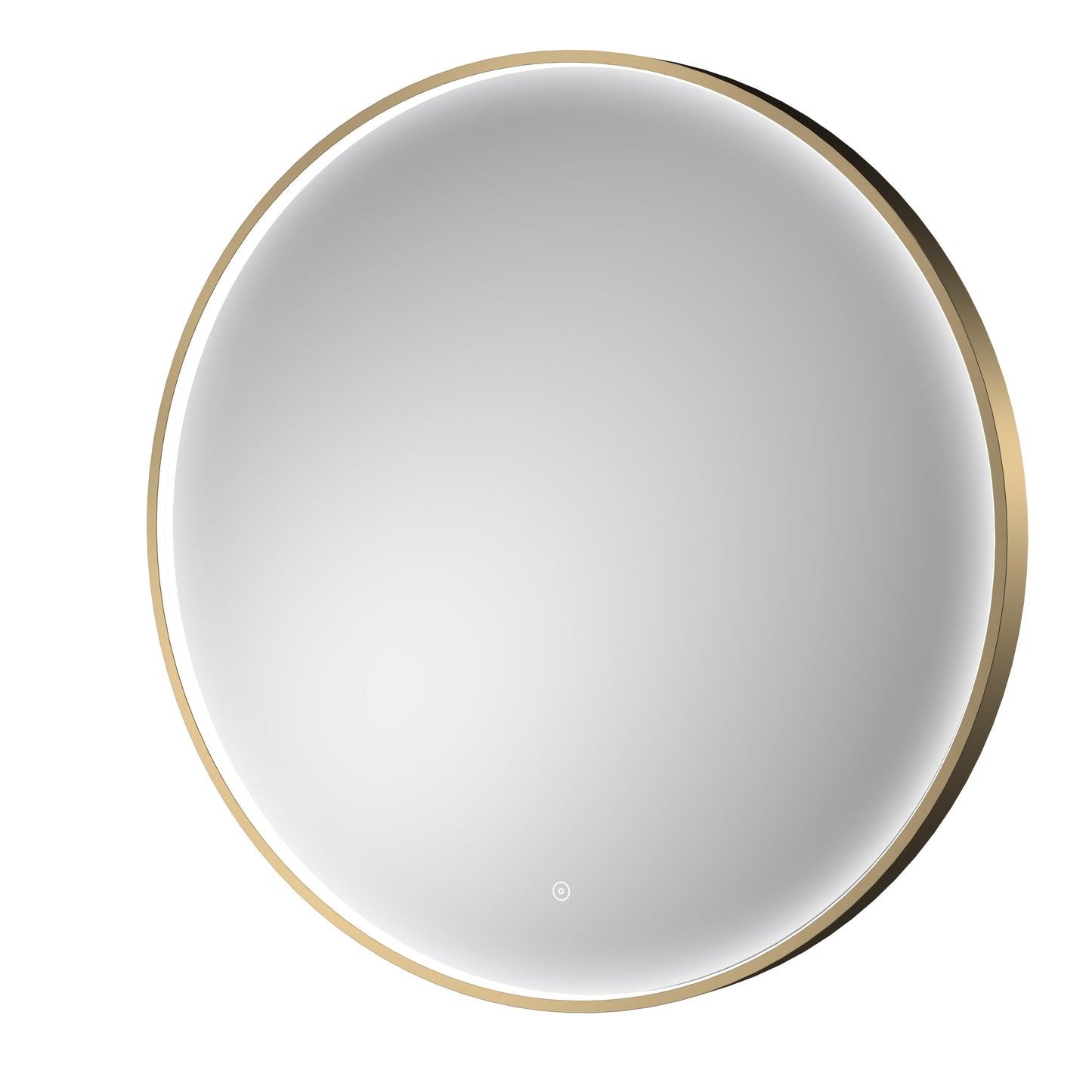 Mensa Brushed Brass Inset Frame LED Mirror - 800mm