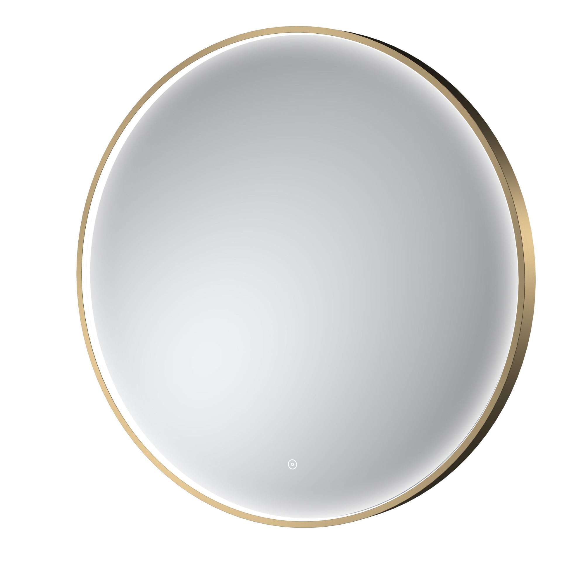 Mensa Brushed Brass Inset Frame LED Mirror - 800mm