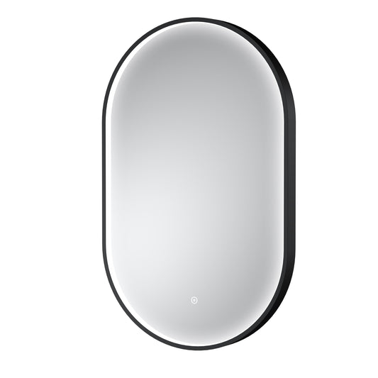Columba Black Inset Frame LED Mirror - 800 x 500mm