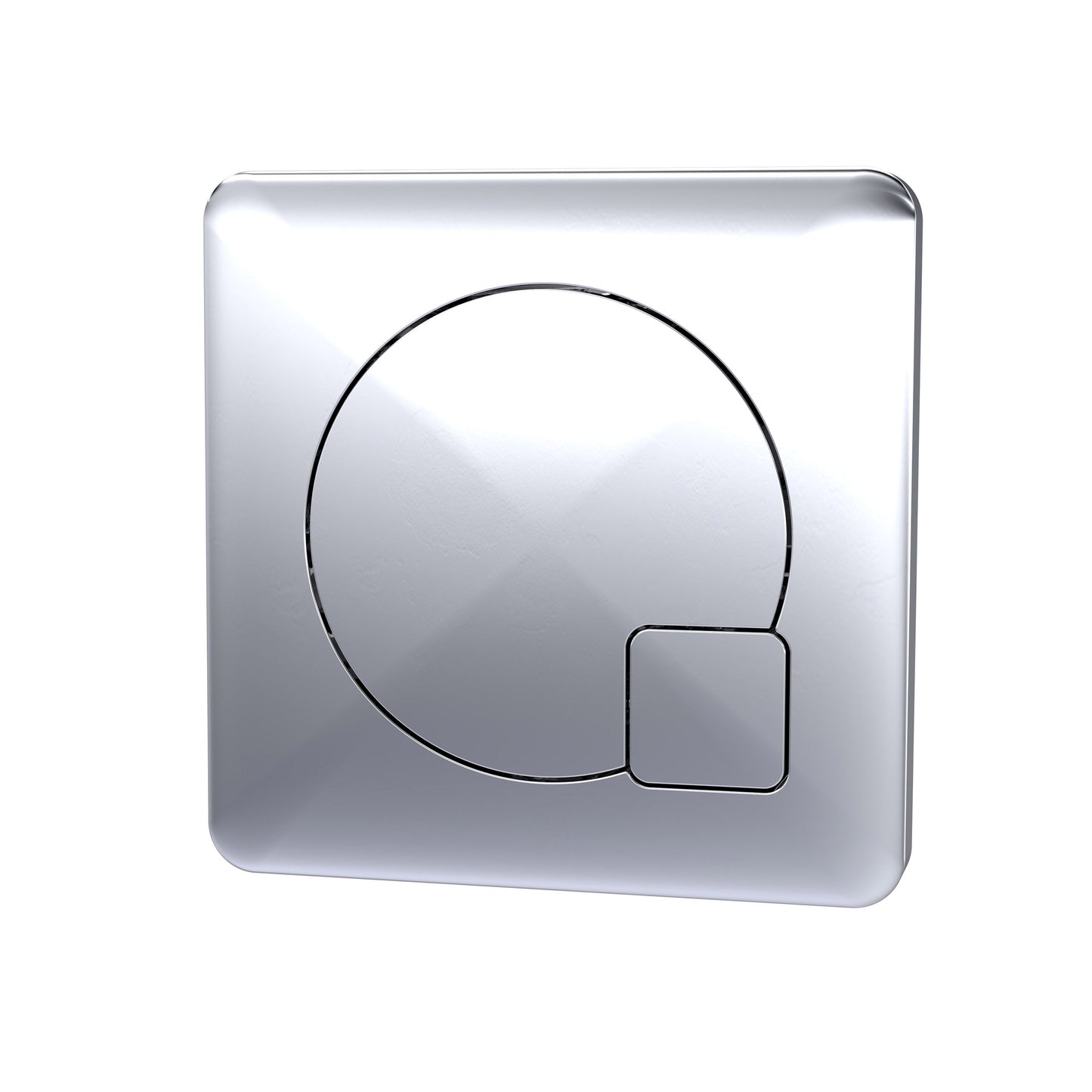 Ceramics Accessories Square Dual Flush Chrome Push Button
