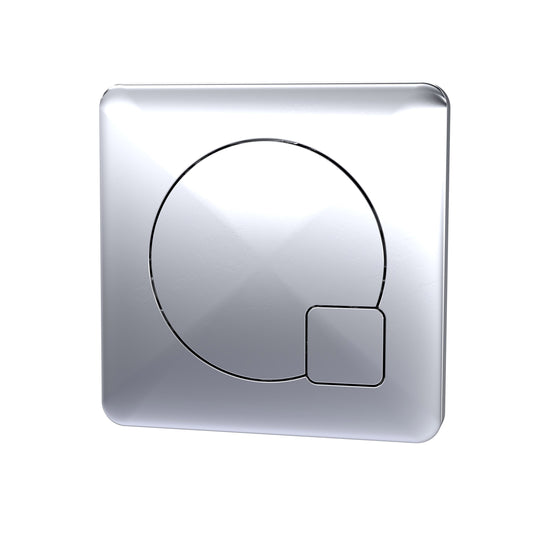 Ceramics Accessories Square Dual Flush Chrome Push Button