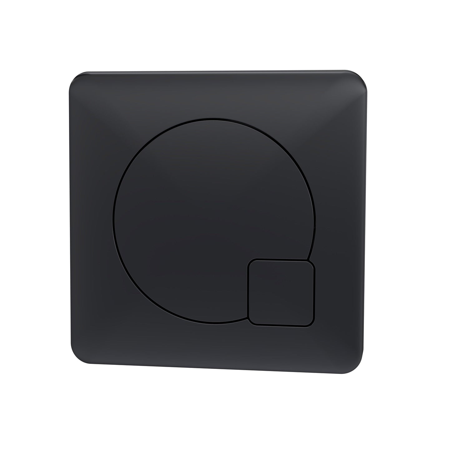 Ceramics Accessories Square Dual Flush Black Push Button