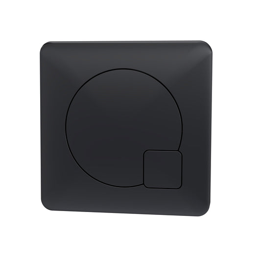 Ceramics Accessories Square Dual Flush Black Push Button