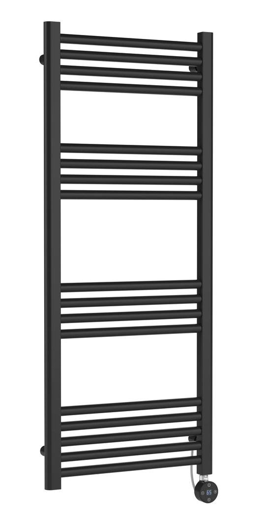 Electric Round Tube Towel Rail with 17 Bars, 1200mm x 500mm