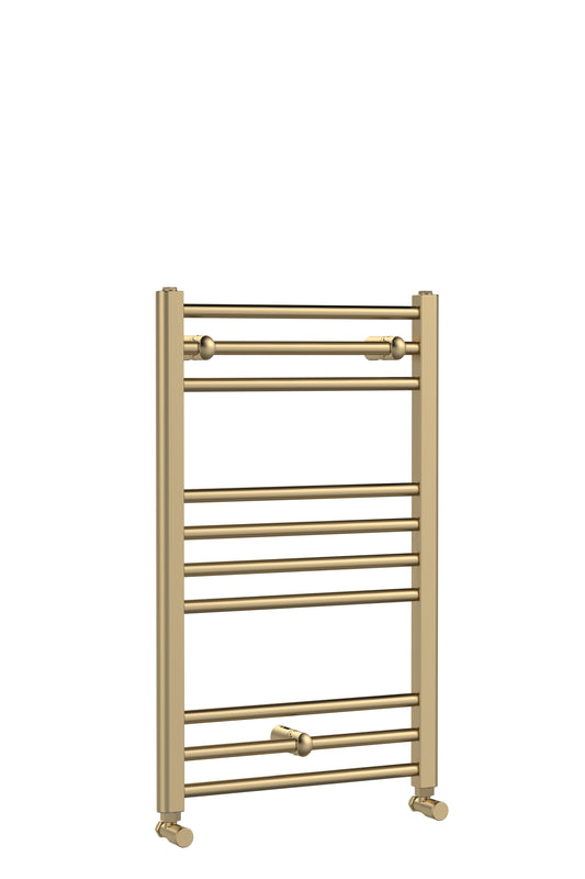 Lorica Straight Towel Radiator with Round Rails 800mm x 500mm