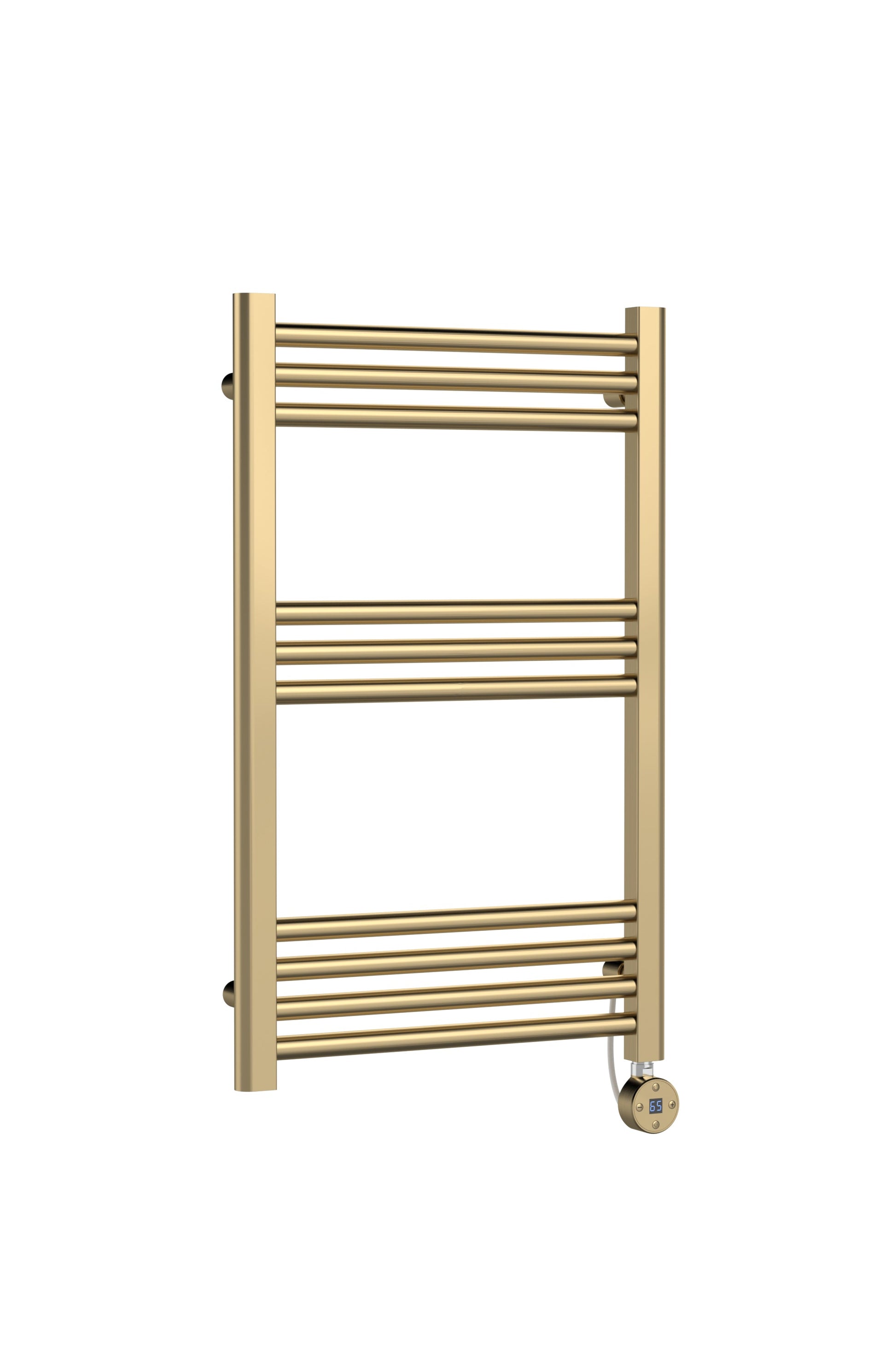Electric Round Tube Towel Rail with 10 Bars, 800mm x 500mm