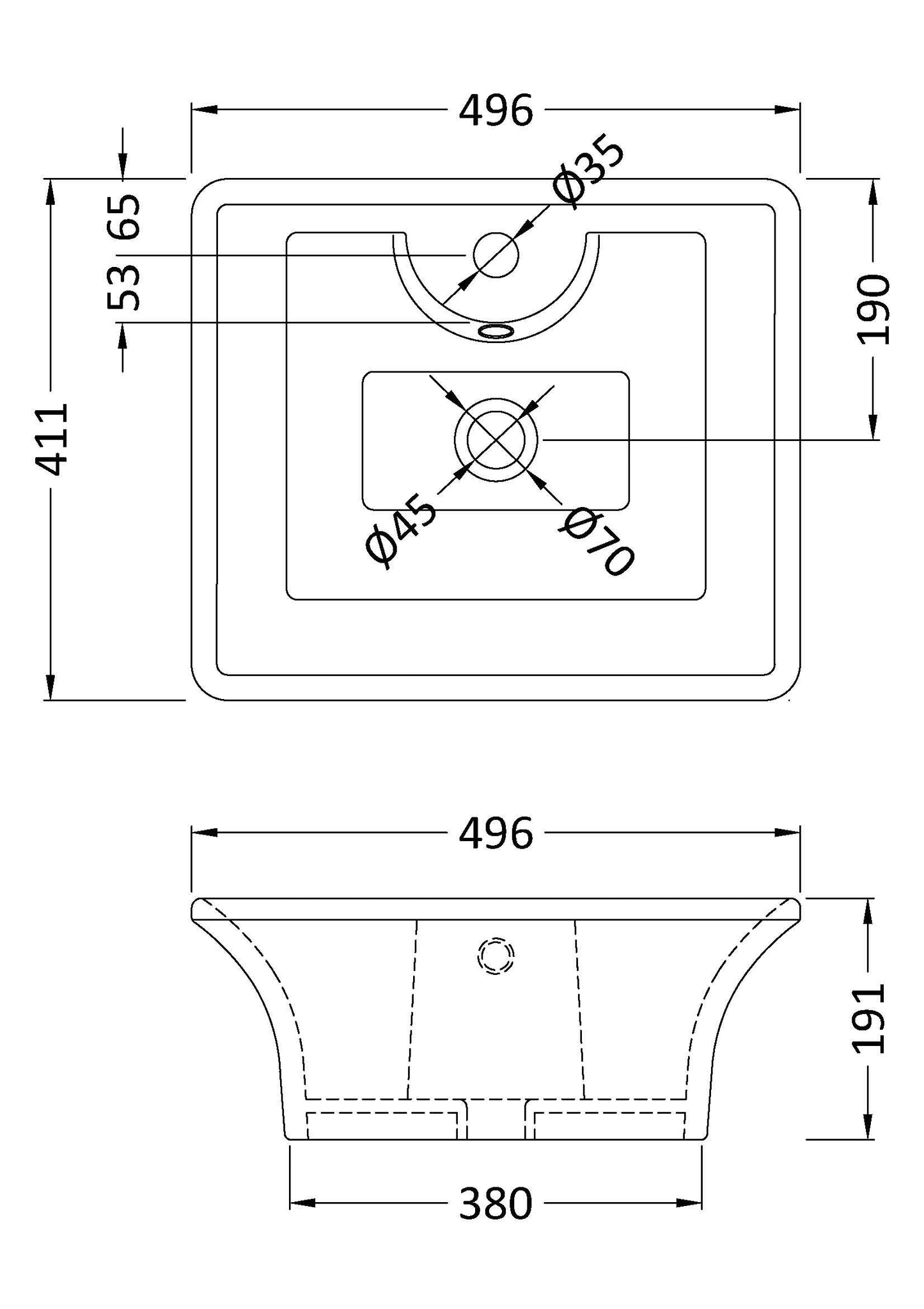 Rectangular Vessel