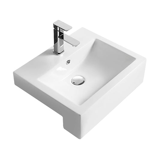 Semi-Recessed Basin 530 x 440 x 168mm