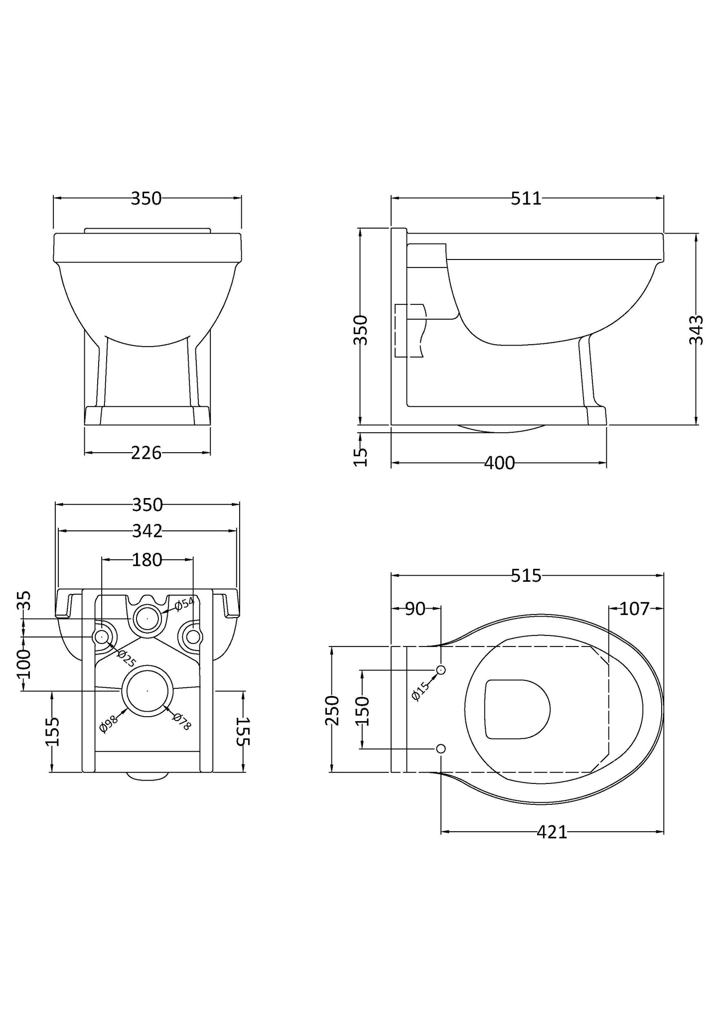 Carlton Wall Hung Pan
