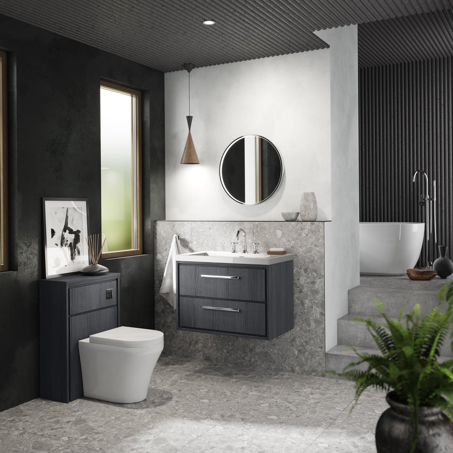 Lille 550mm WC Unit (255 Deep)