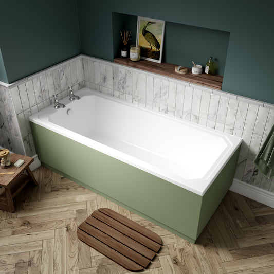 Art Deco Straight Shower Bath 1700 x 750mm
