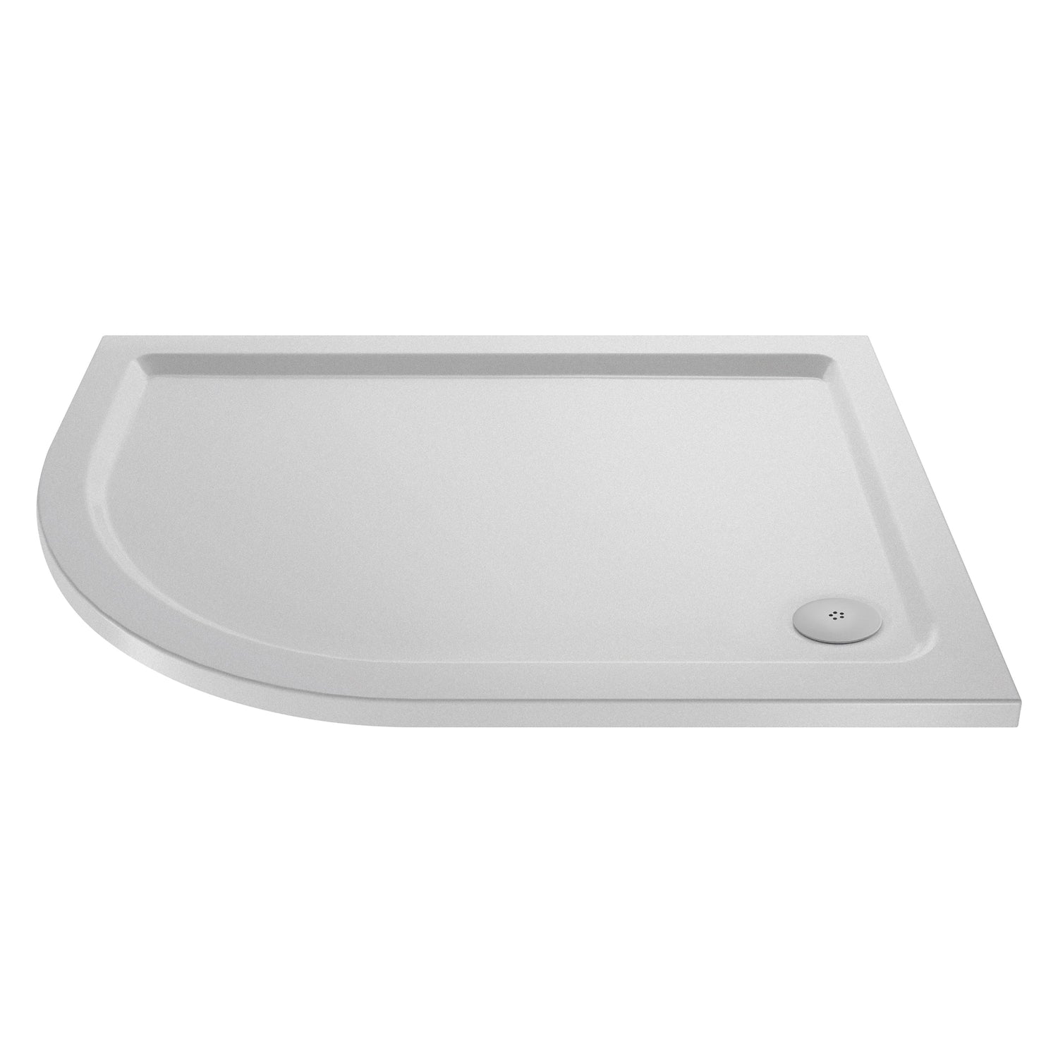 Slip Resistant Offset Slimline Quadrant Shower Tray Left Hand 900 x 760mm