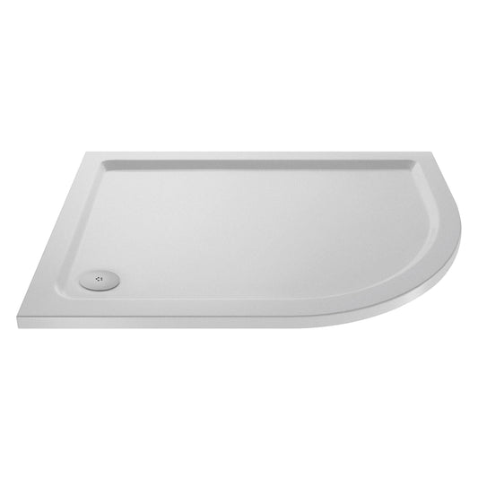 Slip Resistant Offset Quadrant Slimline Shower Tray Right Hand 900 x 760mm