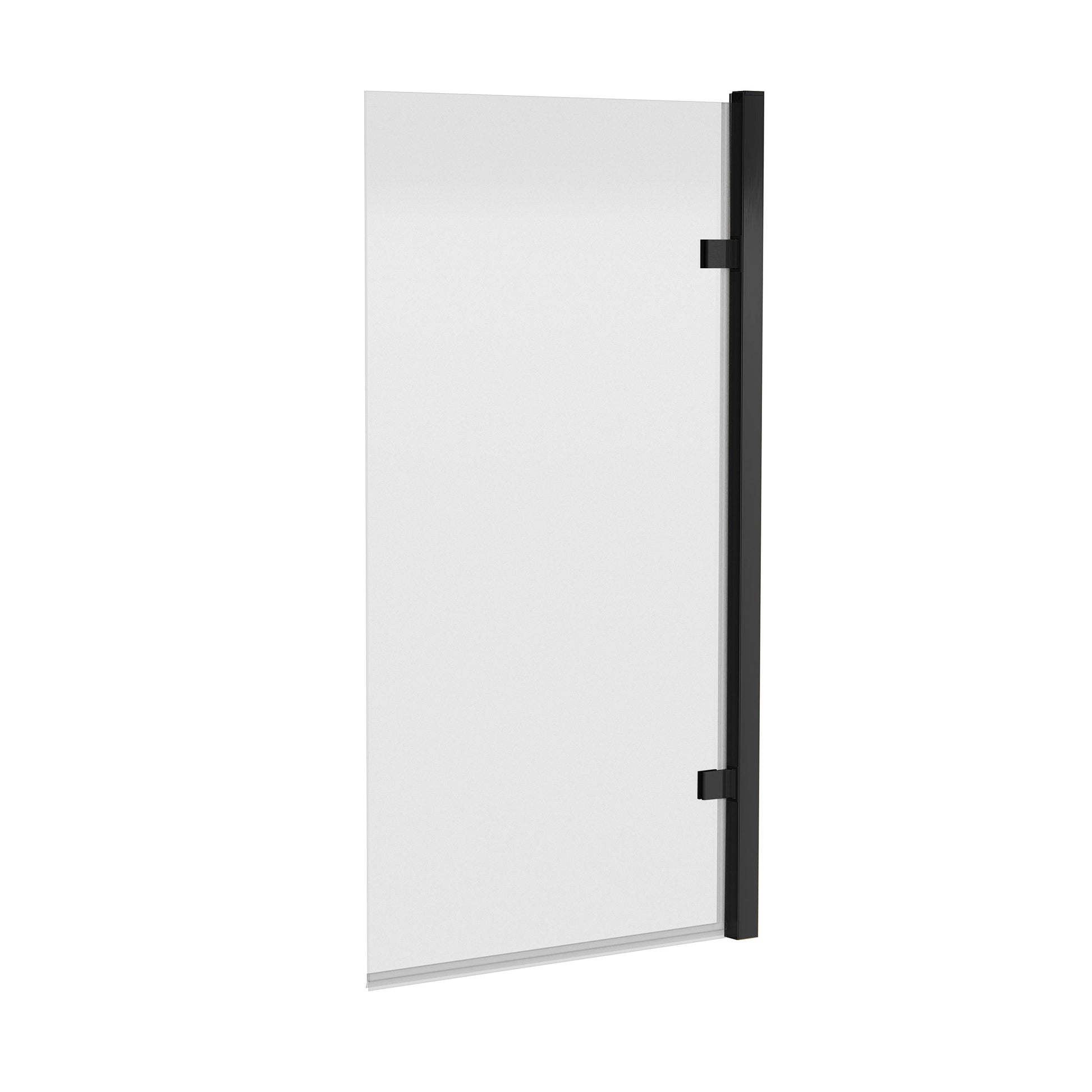 Square 8mm Toughened Safety Glass Hinged Shower Bath Screen
