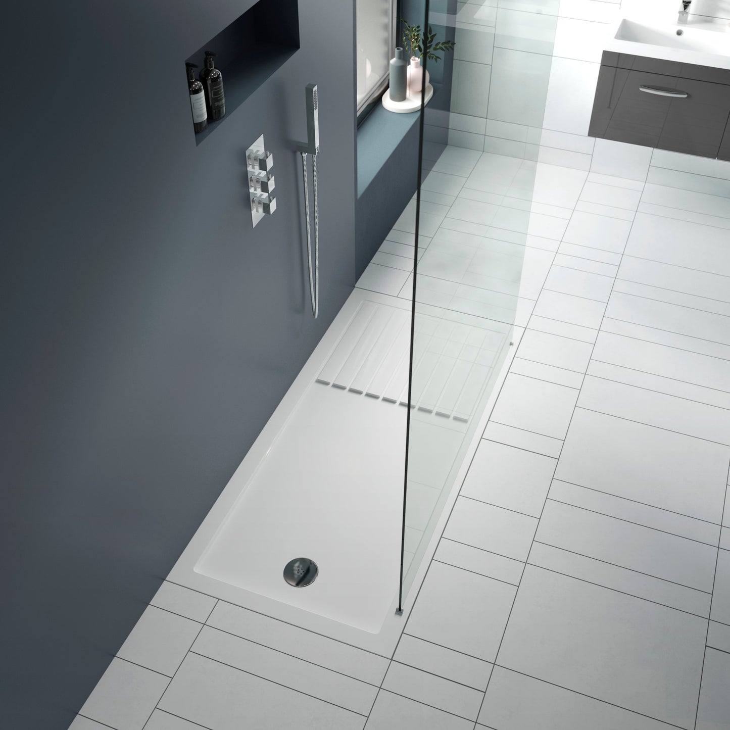 Rectangular Walk-In Slimline Shower Tray 1700 x 700mm