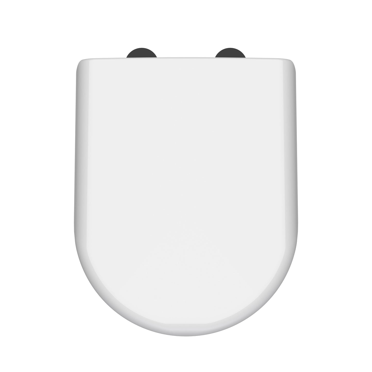 Hudson Reed D Shape Gloss White Toilet Seat With Soft Close Quick Release