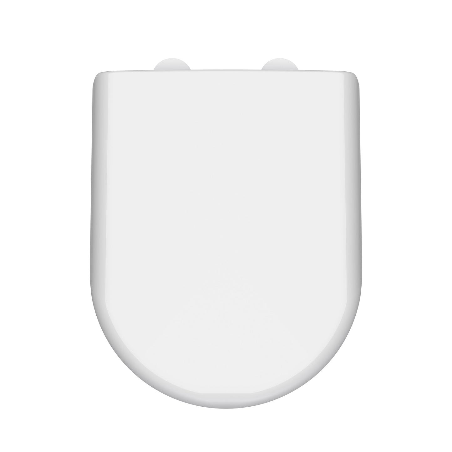 Hudson Reed D Shape Soft Close Gloss White Toilet Seat