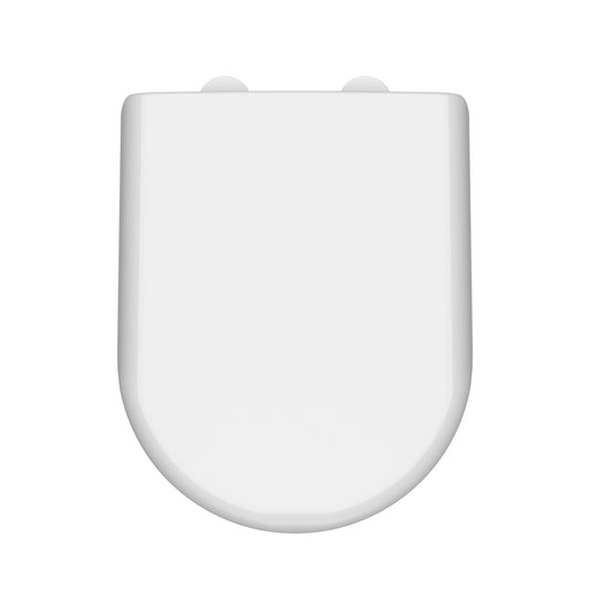 Hudson Reed D Shape Soft Close Gloss White Toilet Seat