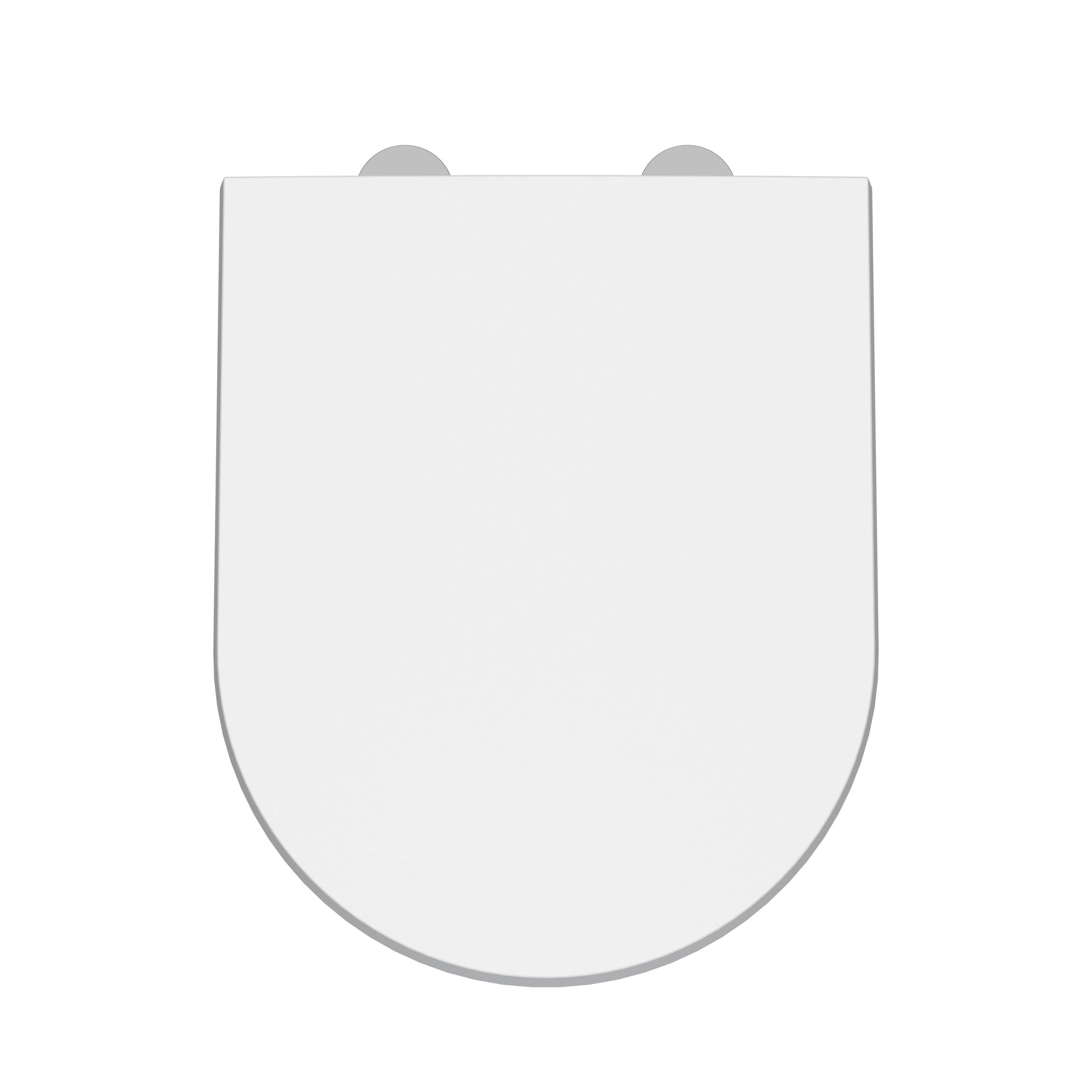 Toilet Seats Luxury D Shaped Top Fix Soft Close Toilet Seat