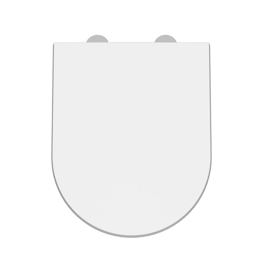 Toilet Seats Luxury D Shaped Top Fix Soft Close Toilet Seat