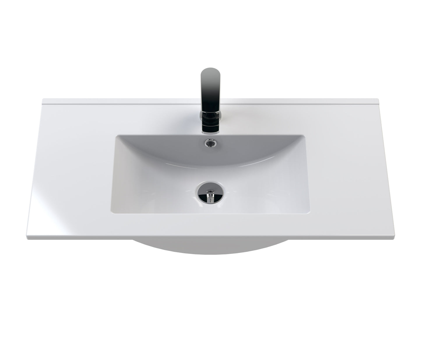 Hudson Reed Urban 800mm Satin Green Floor Standing Vanity Unit with 1 Tap Hole Basin
