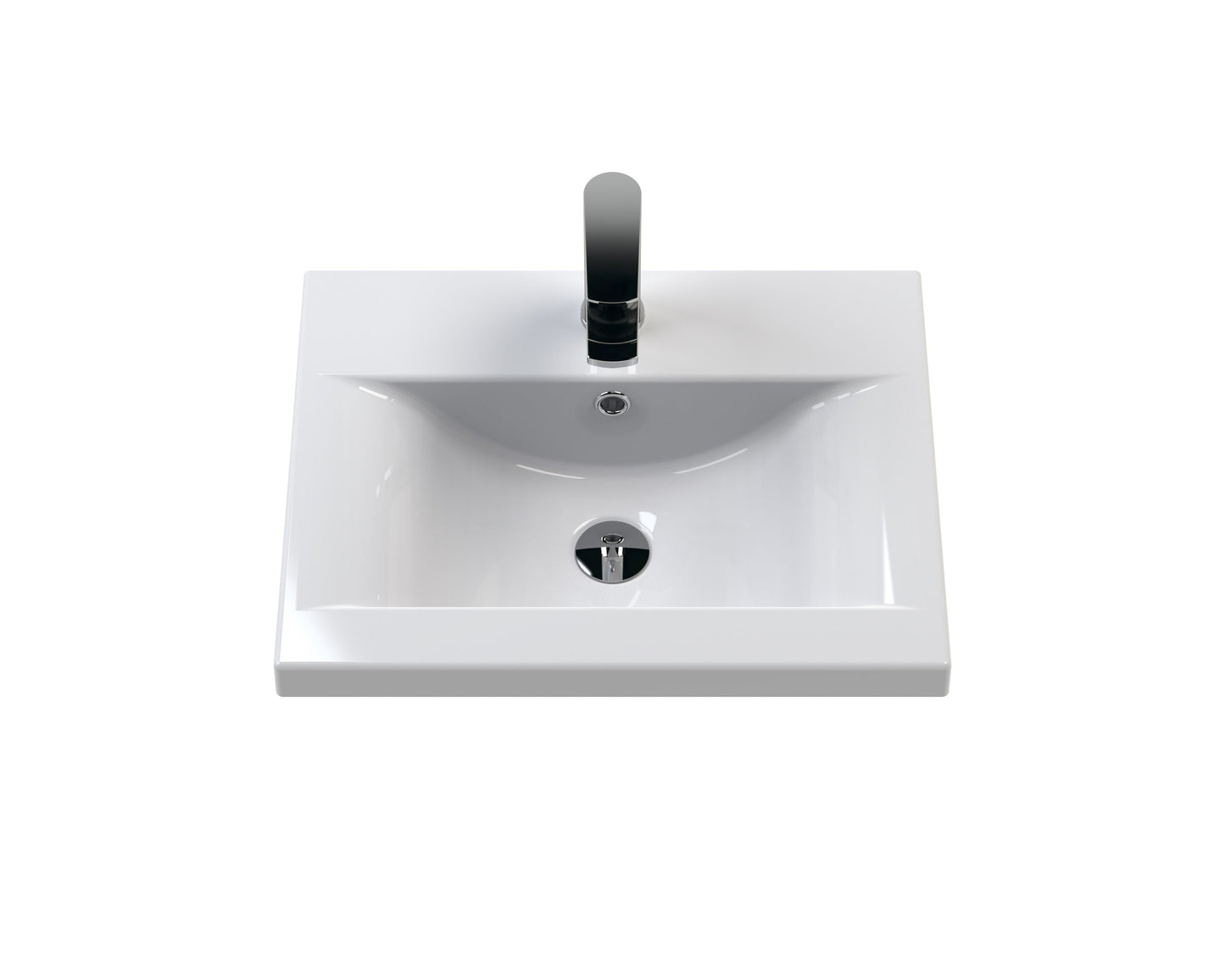 Hudson Reed Juno 510mm Midnight Blue Wall Hung 2-Door Vanity & Basin