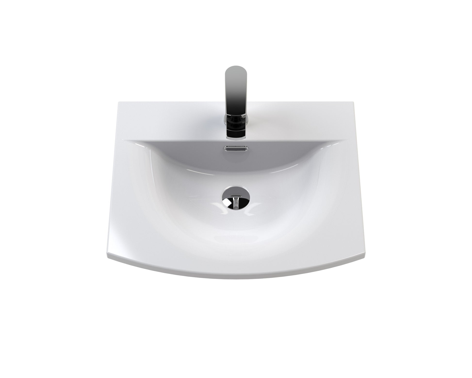 Hudson Reed Urban 500mm Satin Grey Floor Standing 2 Door Vanity Unit With Curved Basin