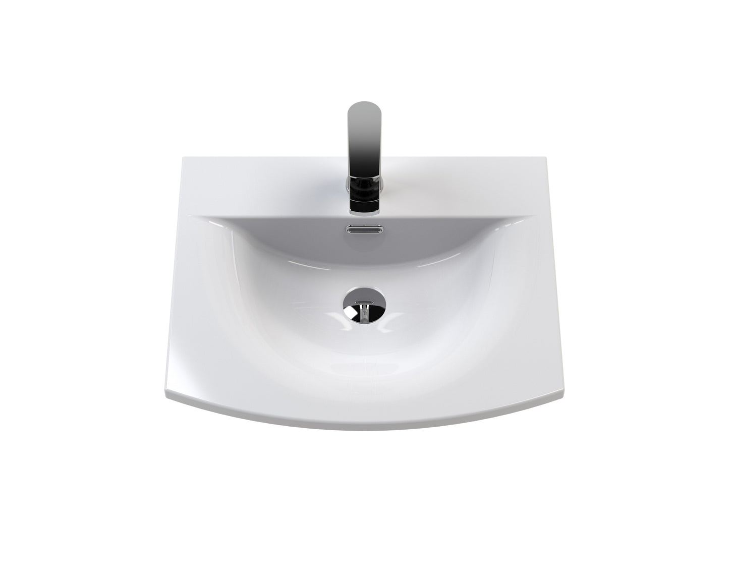 Hudson Reed Juno 500mm Autumn Oak Wall Hung 2-Door Vanity Unit with 1 Tap Hole Basin