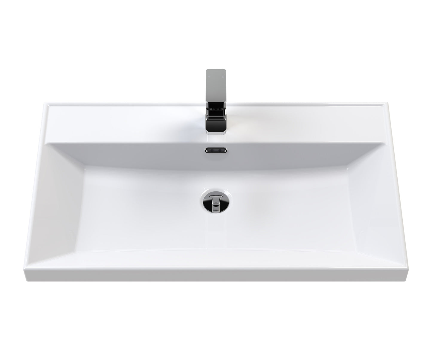 Lille 800mm Wall Hung 2-Drawer Vanity with Basin - 1 Tap Hole