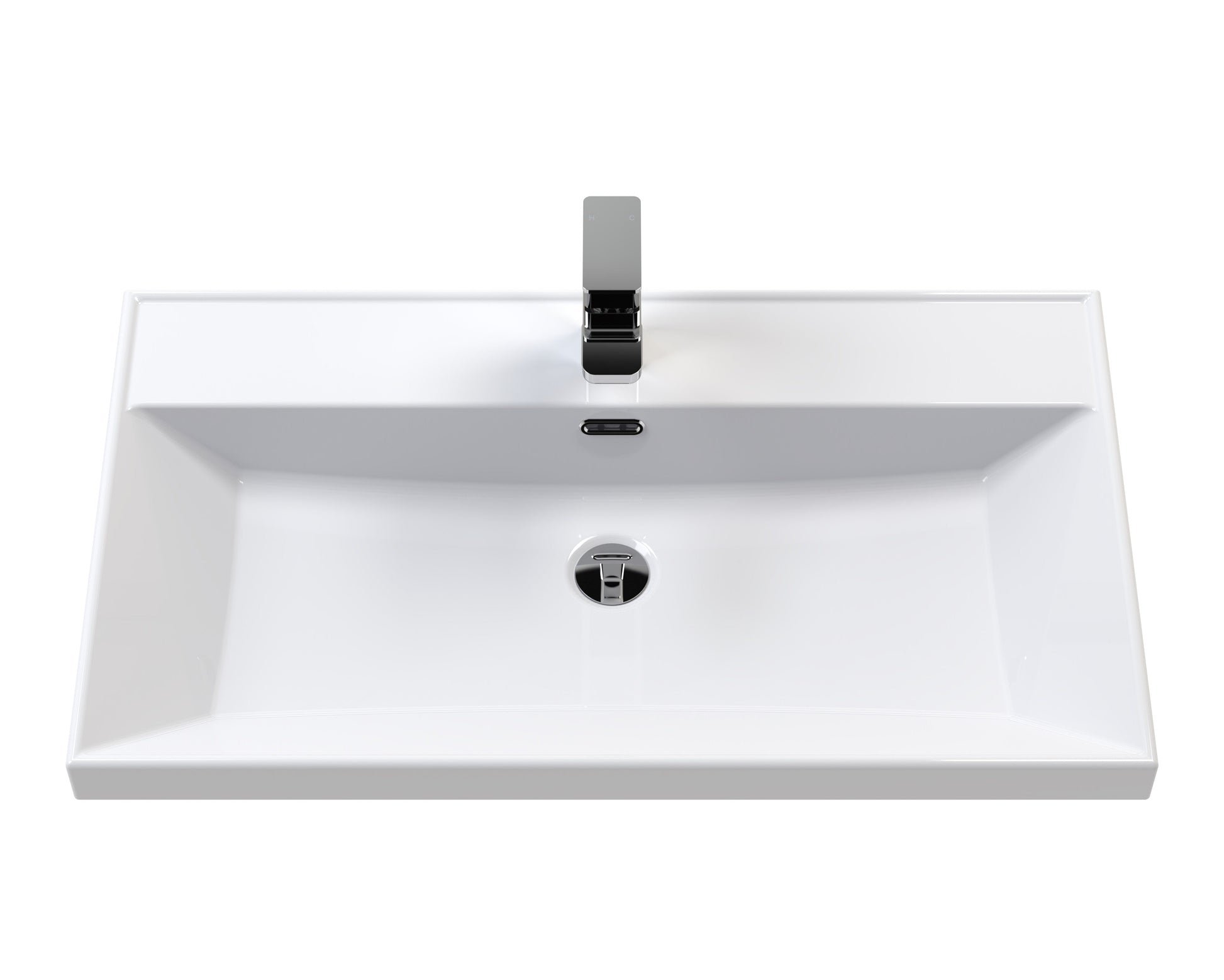 Lille 800mm Wall Hung 2-Drawer Vanity with Basin - 1 Tap Hole