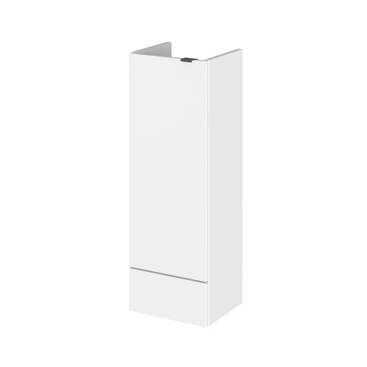 Hudson Reed Fusion 300mm 1 Door Gloss White Compact Floor Standing Base Unit With Handles