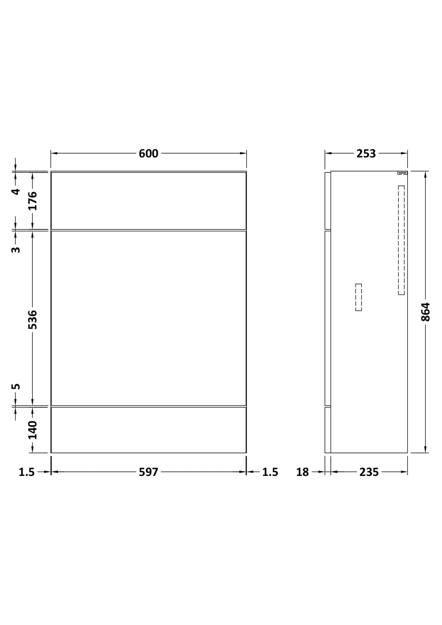 Fusion 600mm W.C. Unit Compact