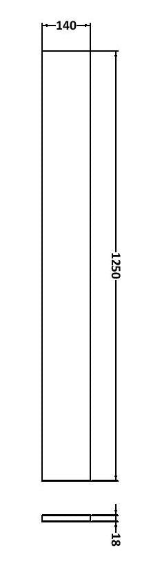 Fusion 1.25m Continuous Plinth