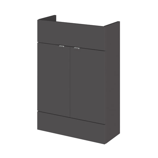 Fusion Fitted Floor Standing 2 Door Vanity Unit Compact 600mm