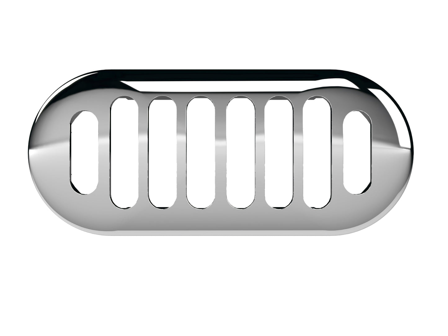 Hudson Reed Chancery Chrome Overflow Cover - Chrome