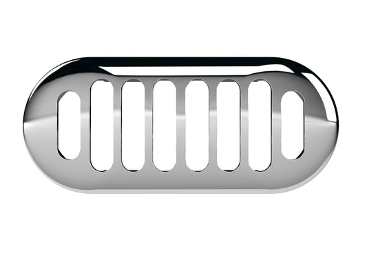 Hudson Reed Chancery Chrome Overflow Cover - Chrome