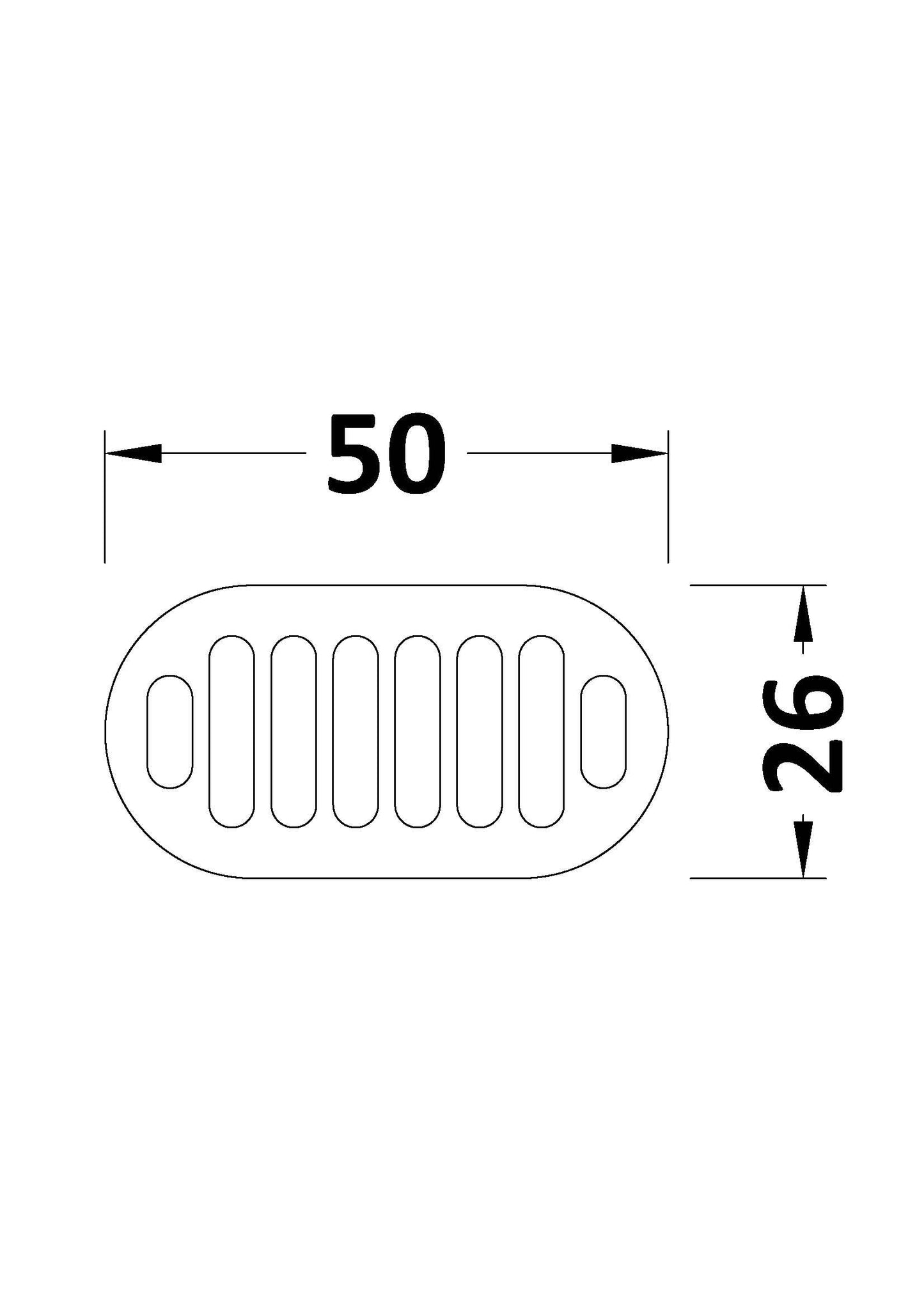 Hudson Reed Chancery Chrome Overflow Cover - Chrome