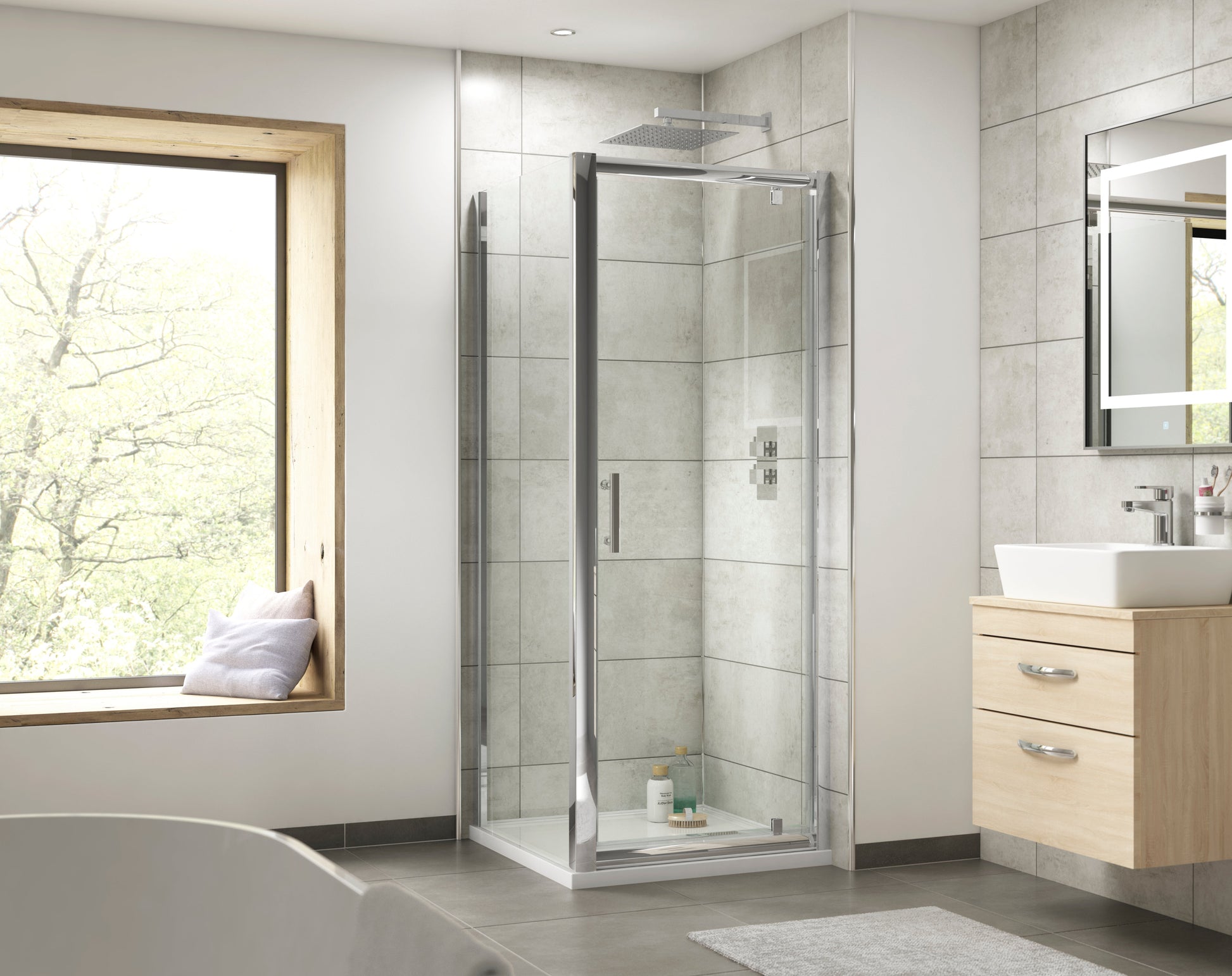 Pacific 700mm Side Panel 6mm Glass