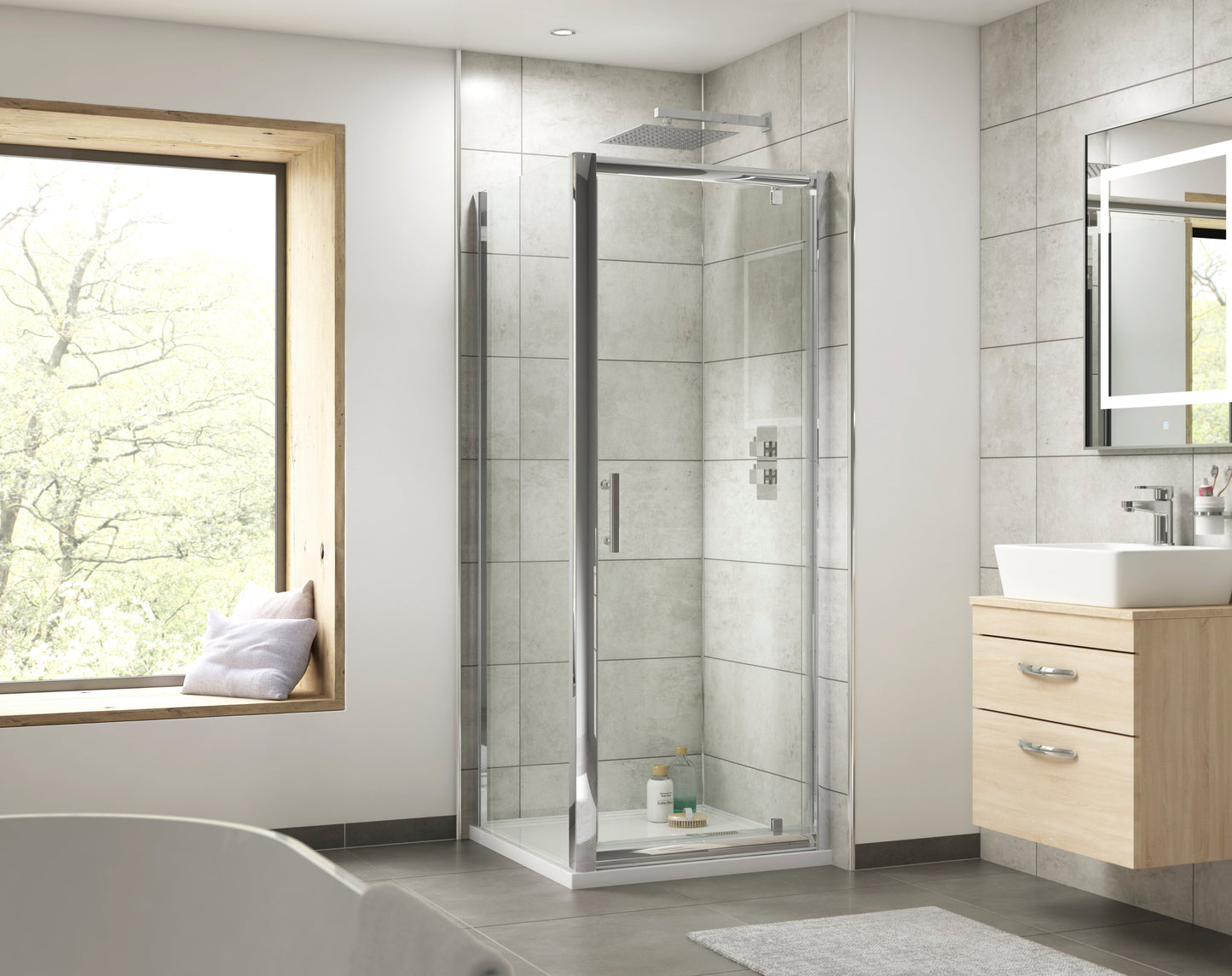 Pacific 900mm Side Panel 6mm Glass