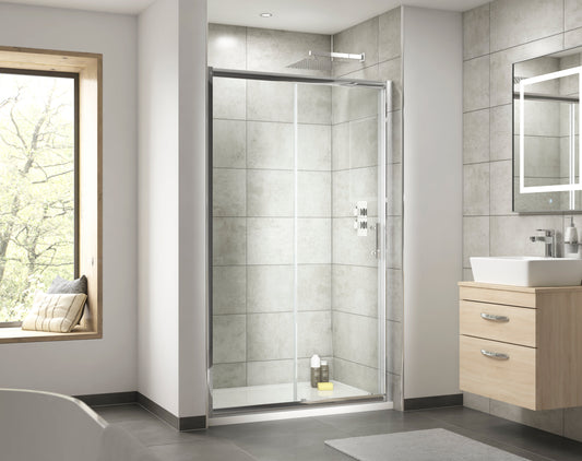 Pacific 1000mm Single Sliding Door 6mm Glass