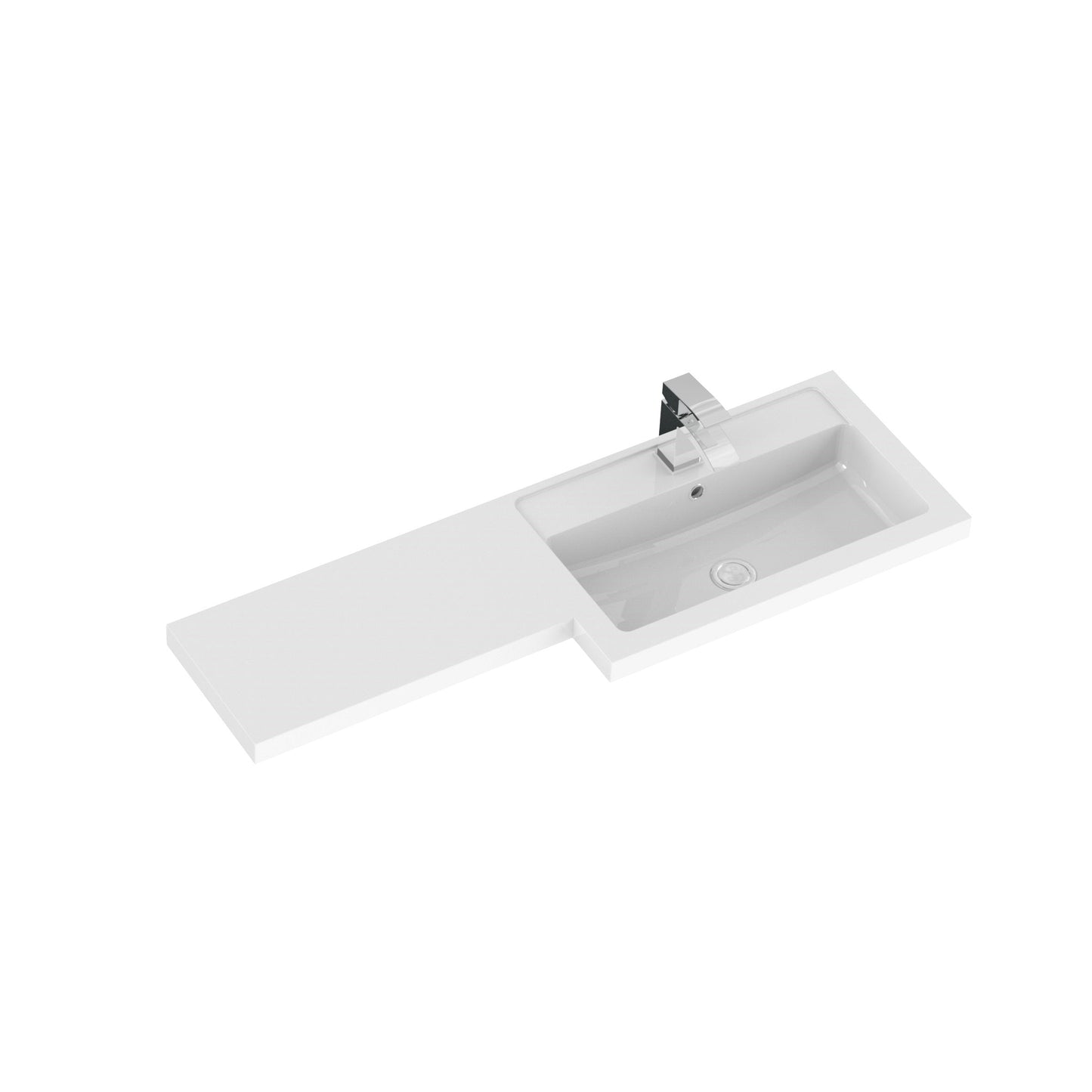 Hudson Reed Fusion 1100mm Right Hand Floor Standing 2 Door Vanity Basin & Toilet Combination