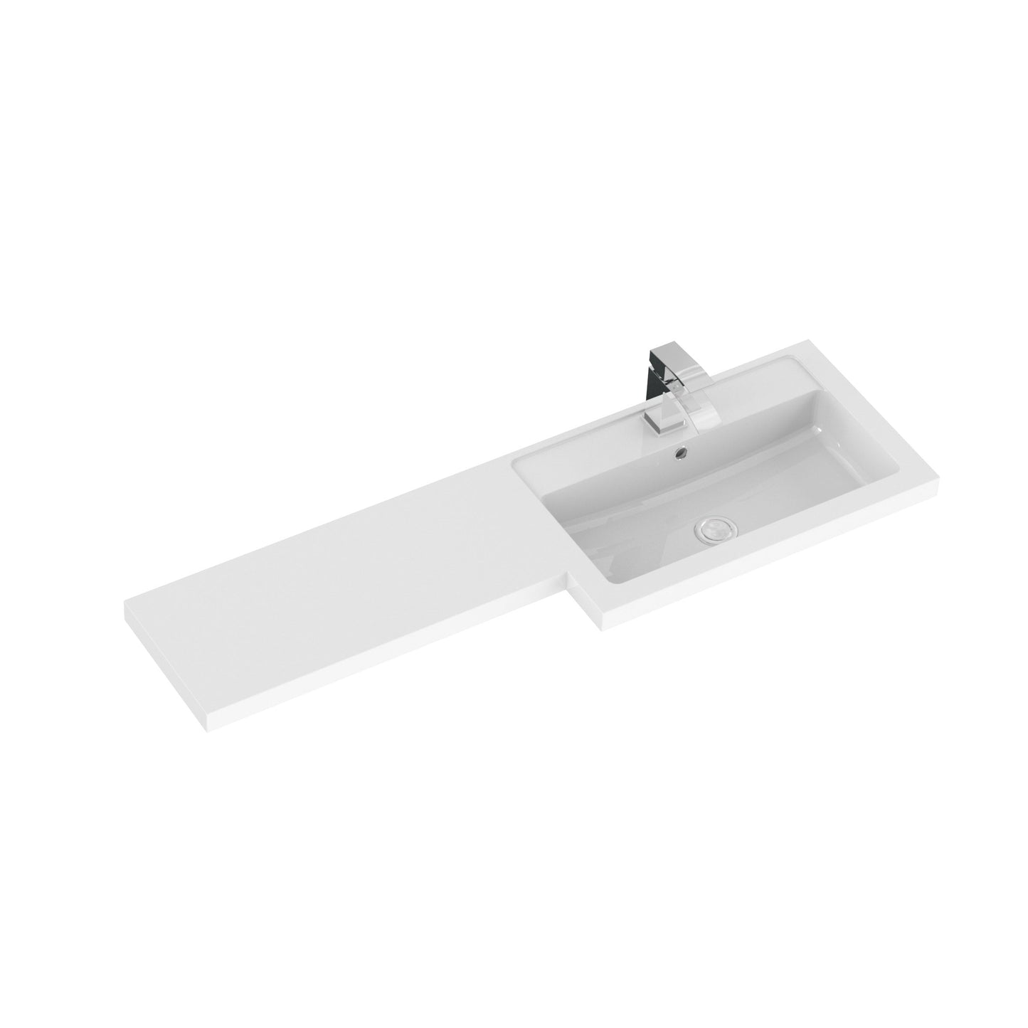 Hudson Reed Fusion 1200mm Right Hand Floor Standing Vanity Basin & Toilet Combination